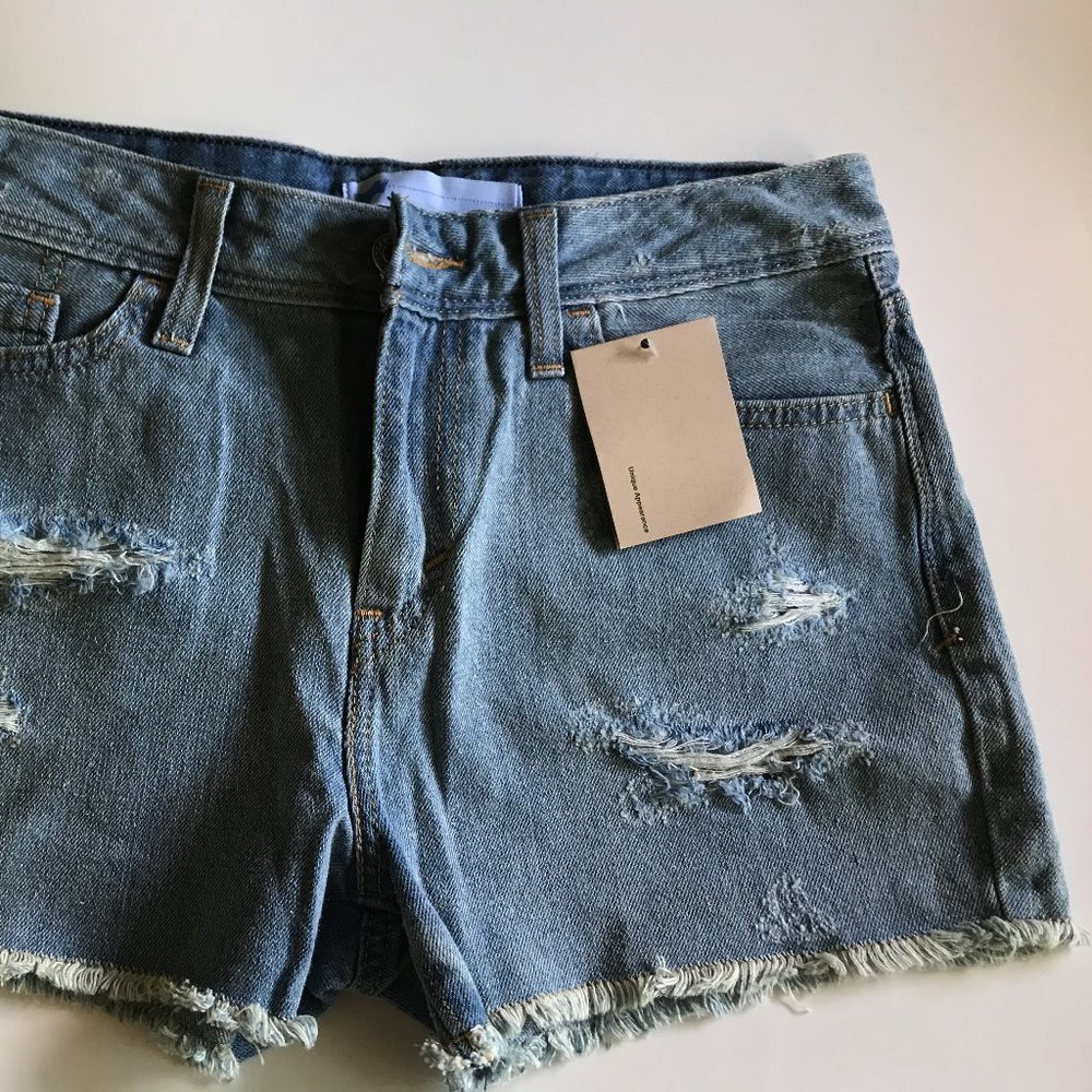 Distressed Levi's Denim Shorts